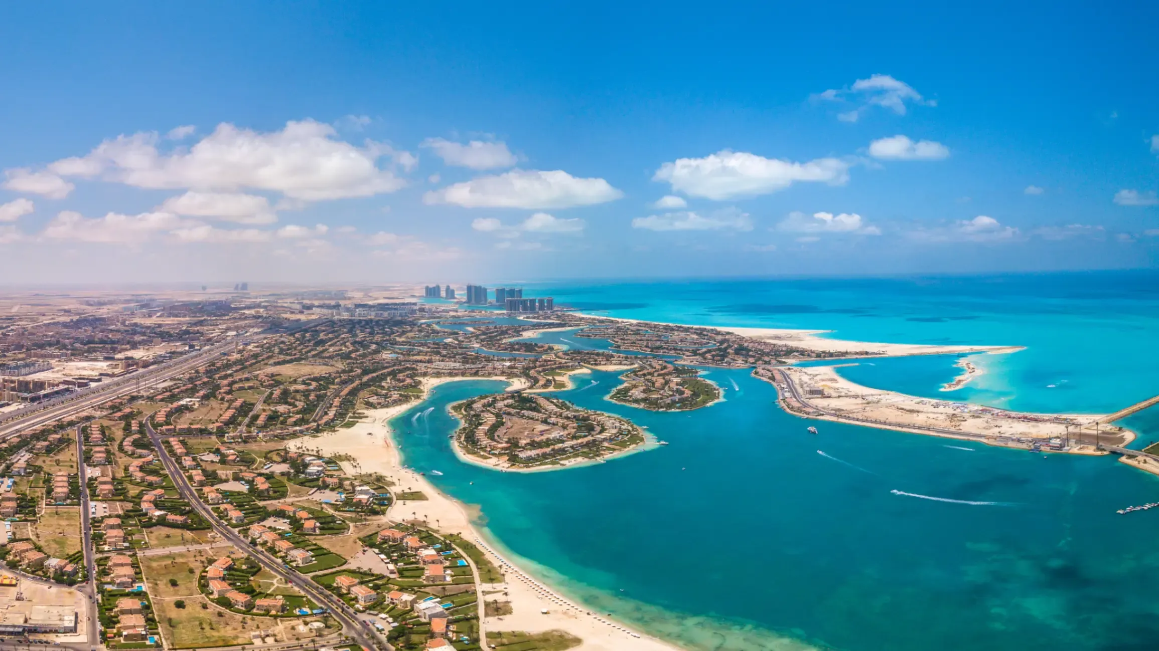 Egypt's North Coast region from above.