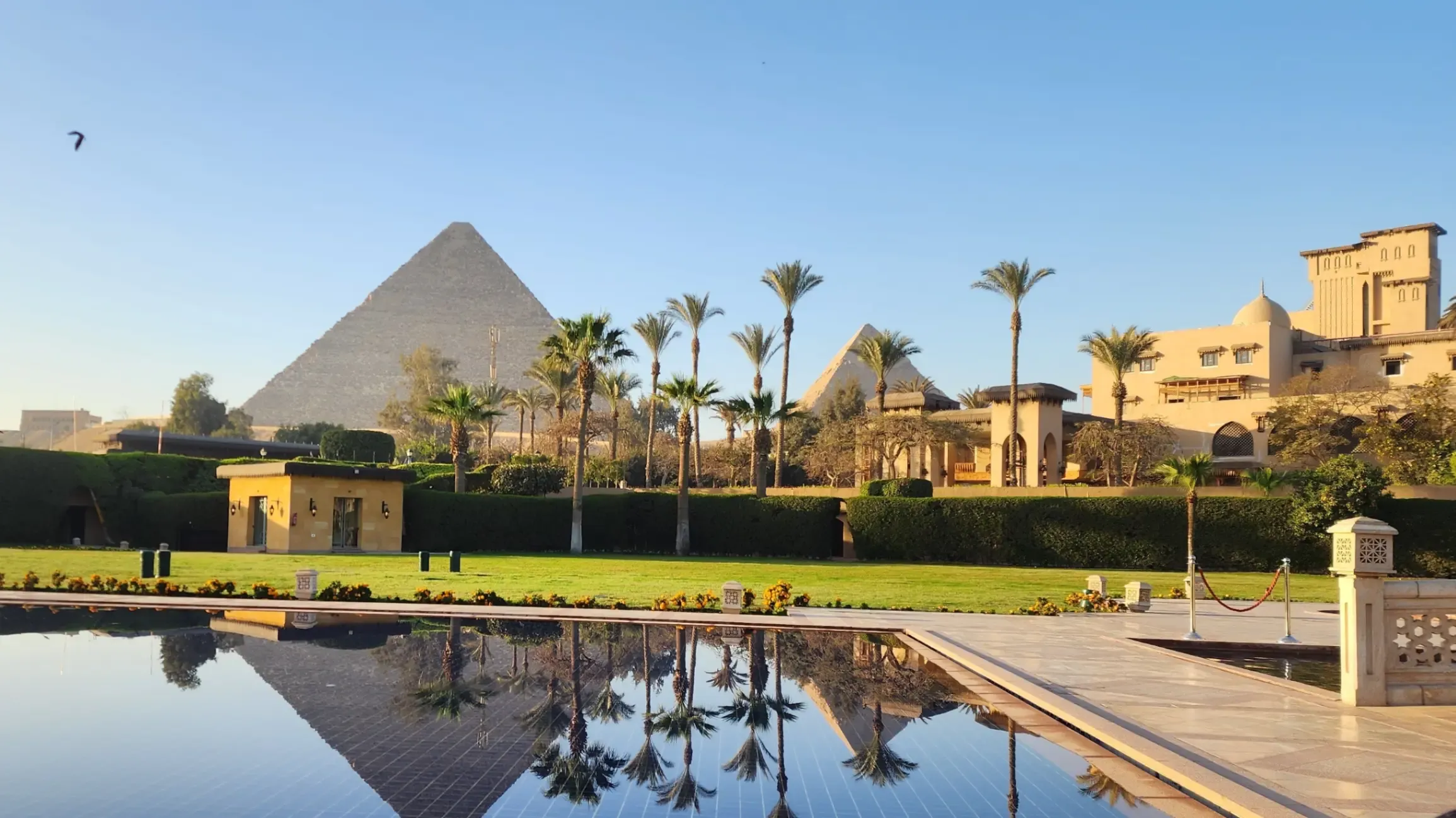 The Great Pyramids of Giza. 