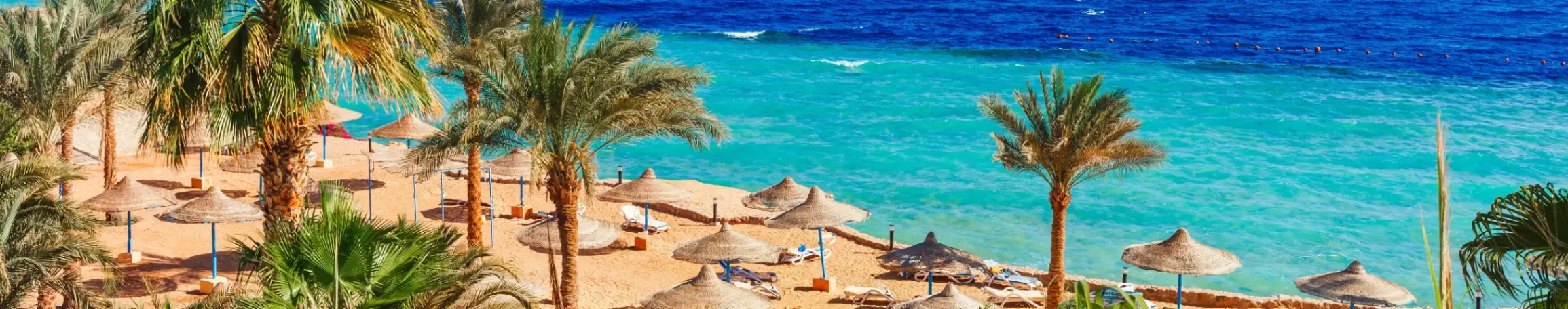 The stunning beach at Sharm El Sheikh, Egypt. 