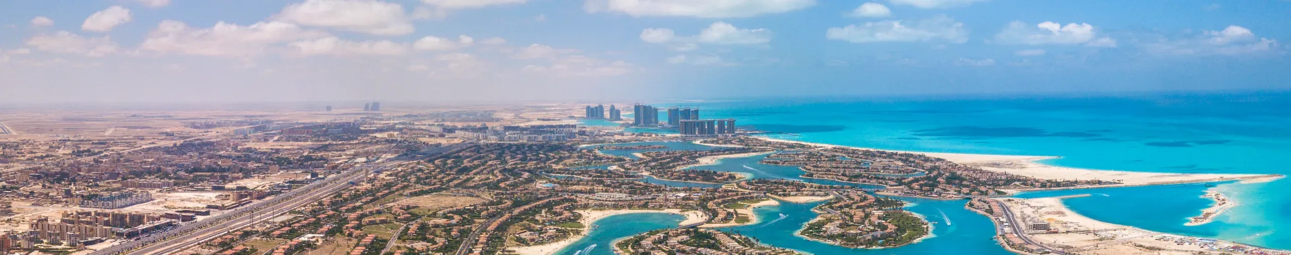 Egypt's North Coast region from above.
